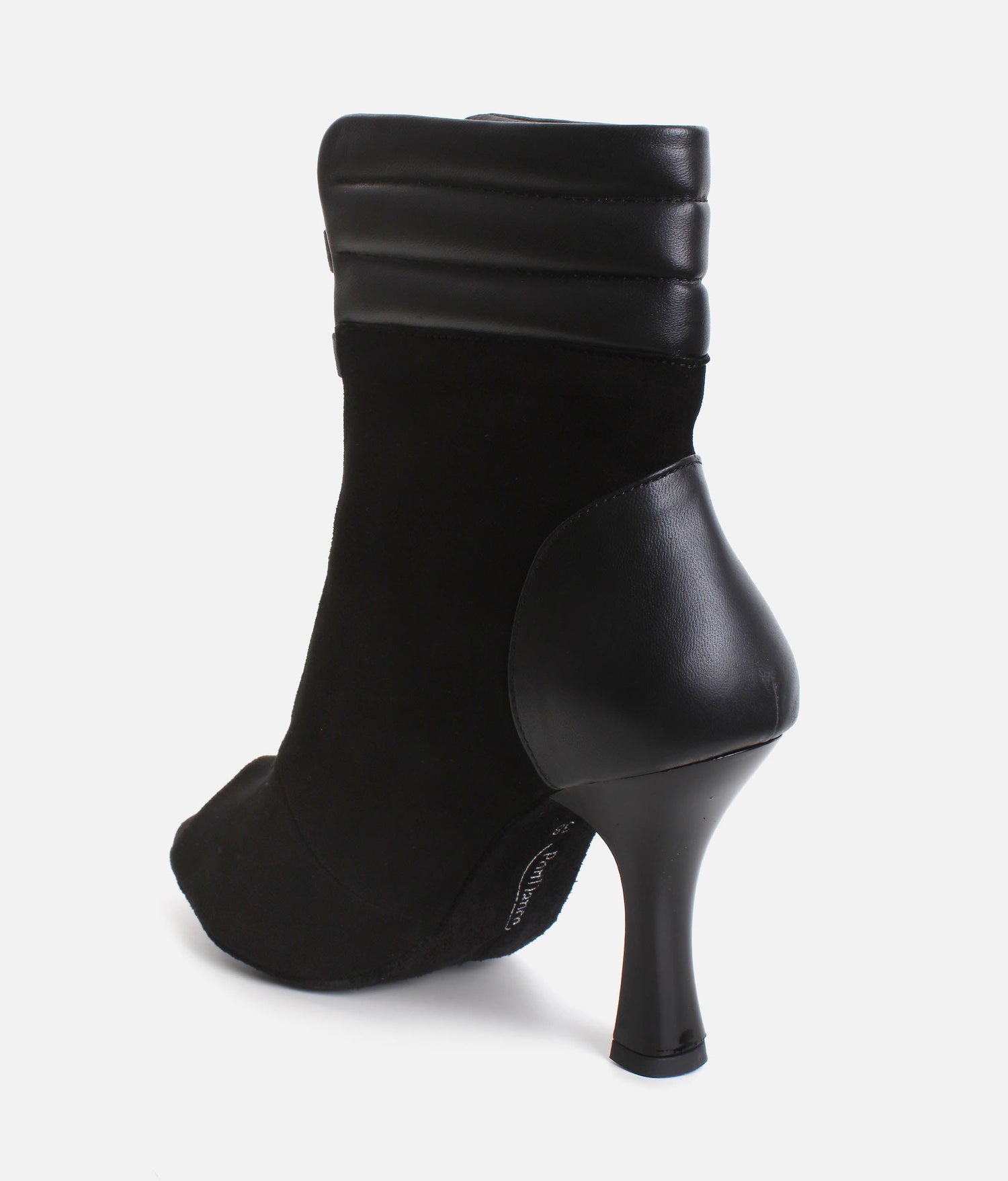 Elegant Peep-Toe Dance Heels with Adjustable Laces, 80mm Flare Heel - TATIANA