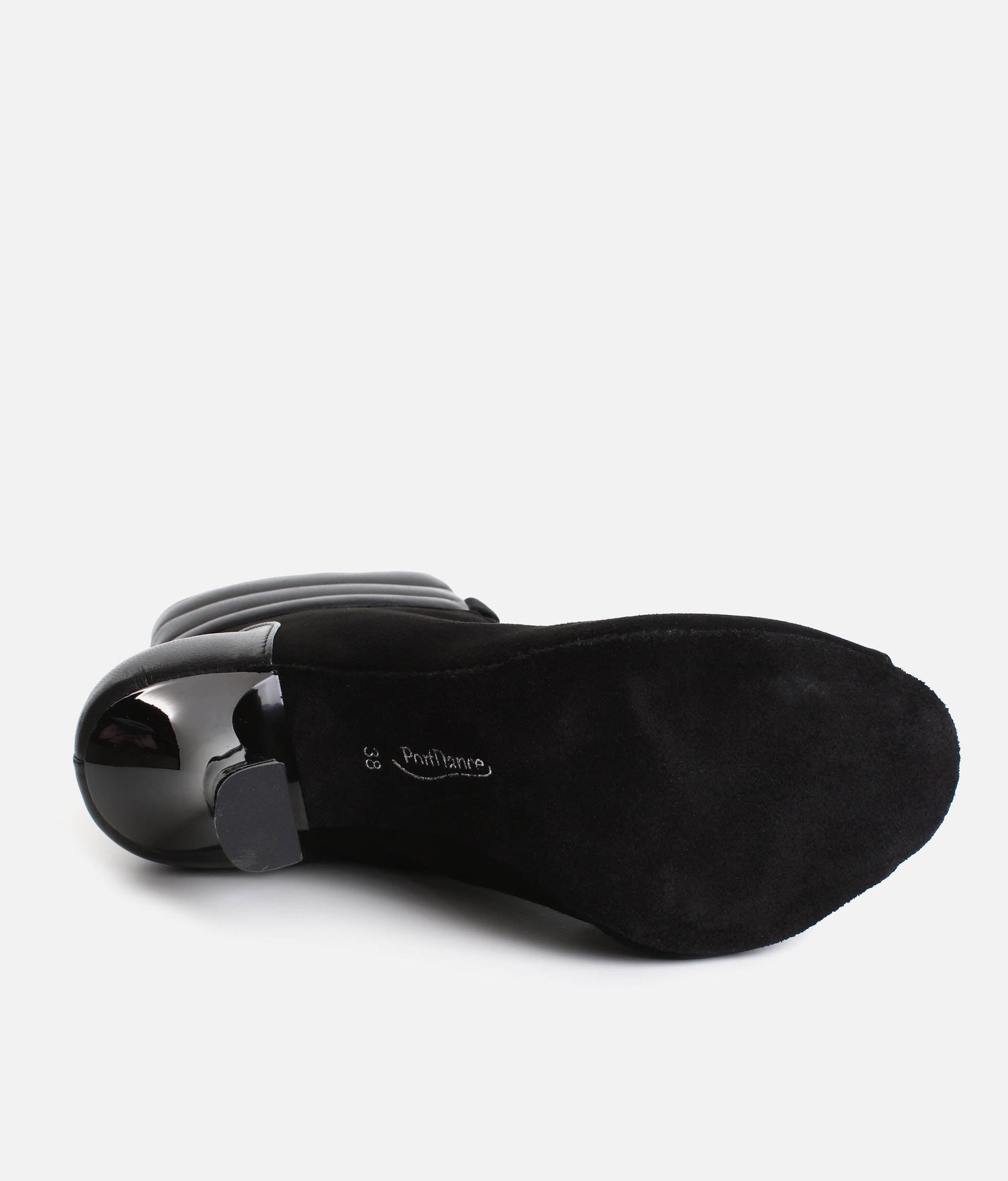 Elegant Peep-Toe Dance Heels with Adjustable Laces, 80mm Flare Heel - TATIANA