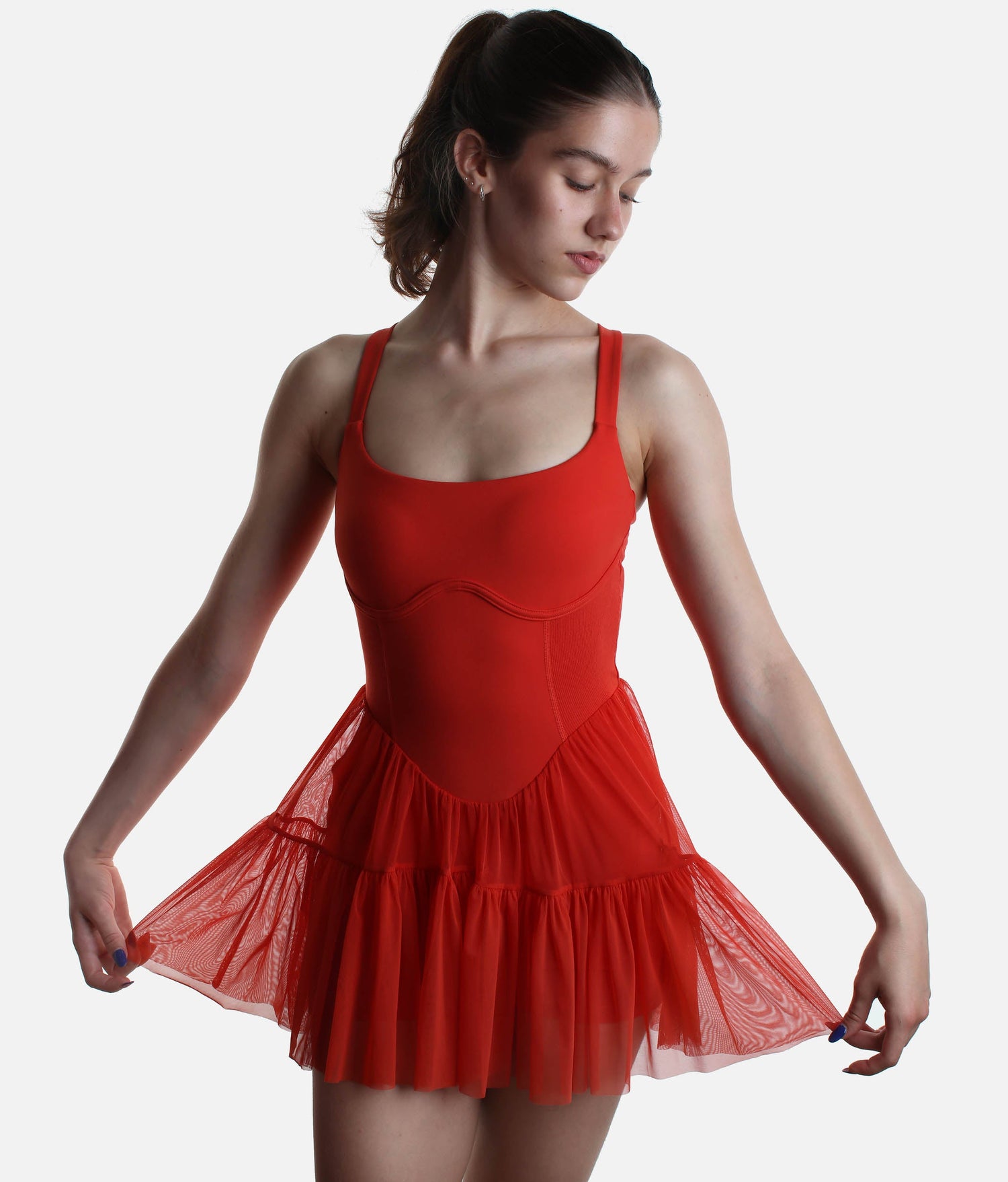 Corset PIROUETTE DRESS - Ballet-Inspired with Built-In Shorts