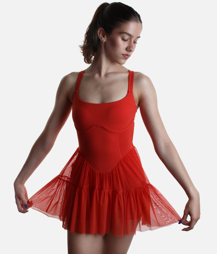 Corset PIROUETTE DRESS - Ballet-Inspired with Built-In Shorts