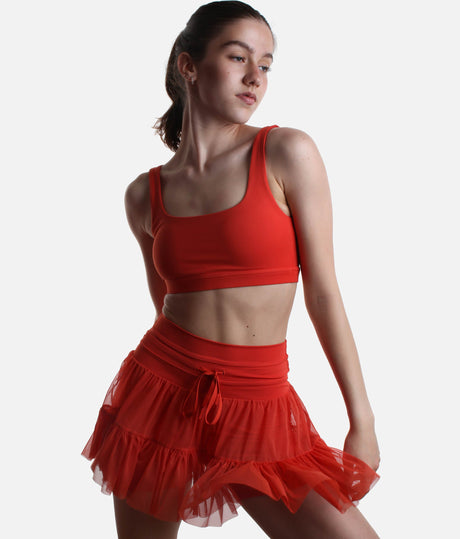 High-Waisted, Flowy Workout Skirt with Pockets - PIROUETTE SKORT