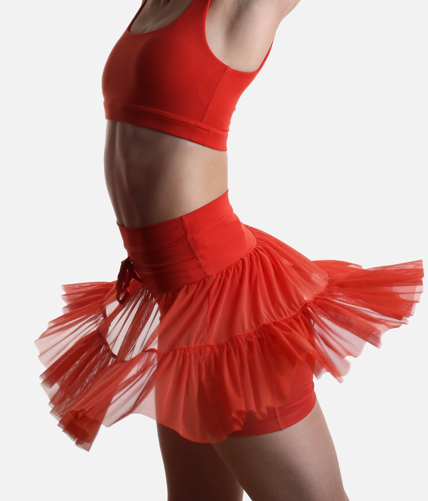 High-Waisted, Flowy Workout Skirt with Pockets - PIROUETTE SKORT