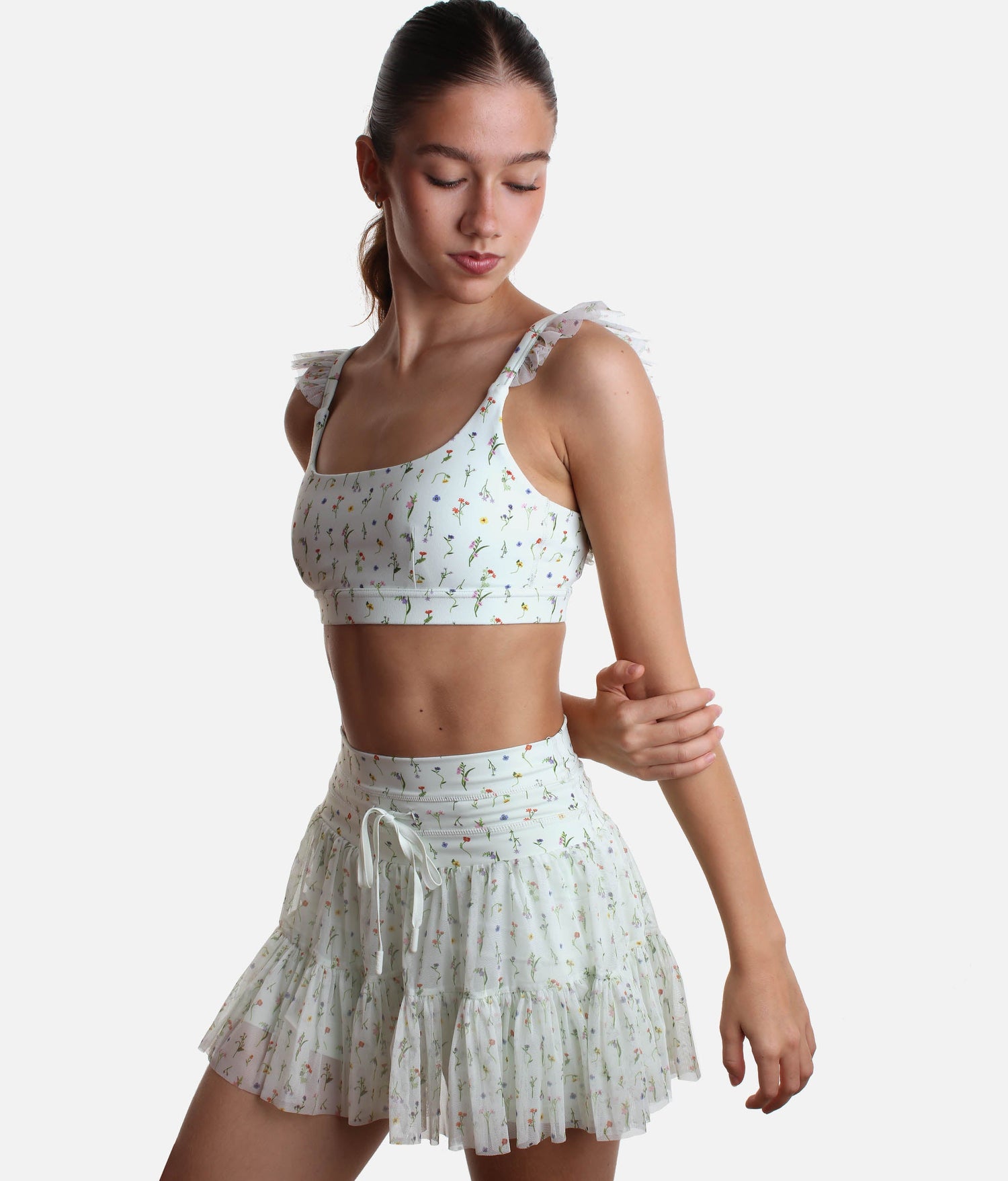 PIROUETTE SKORT - Colourful Fitness Skirt with Hidden Shorts, Trendy Activewear