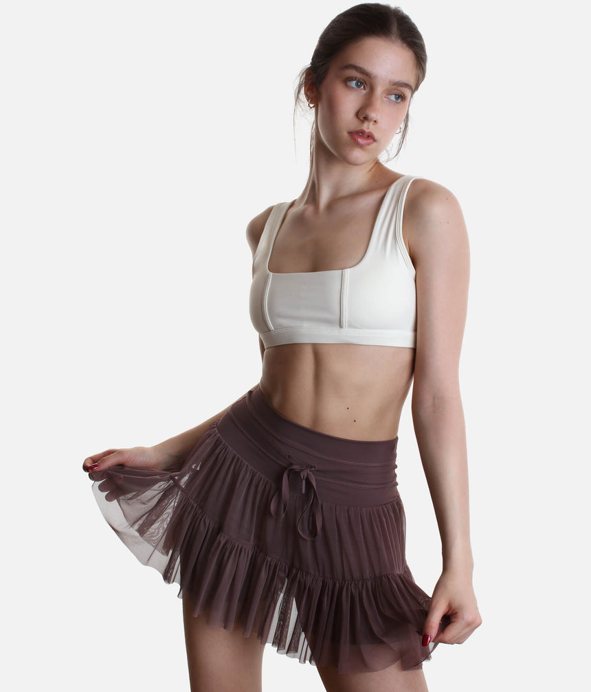 High-Waisted, Flowy Workout Skirt with Pockets - PIROUETTE SKORT