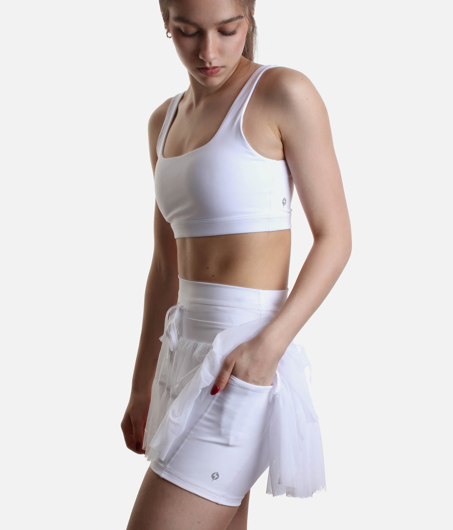 High-Waisted, Flowy Workout Skirt with Pockets - PIROUETTE SKORT