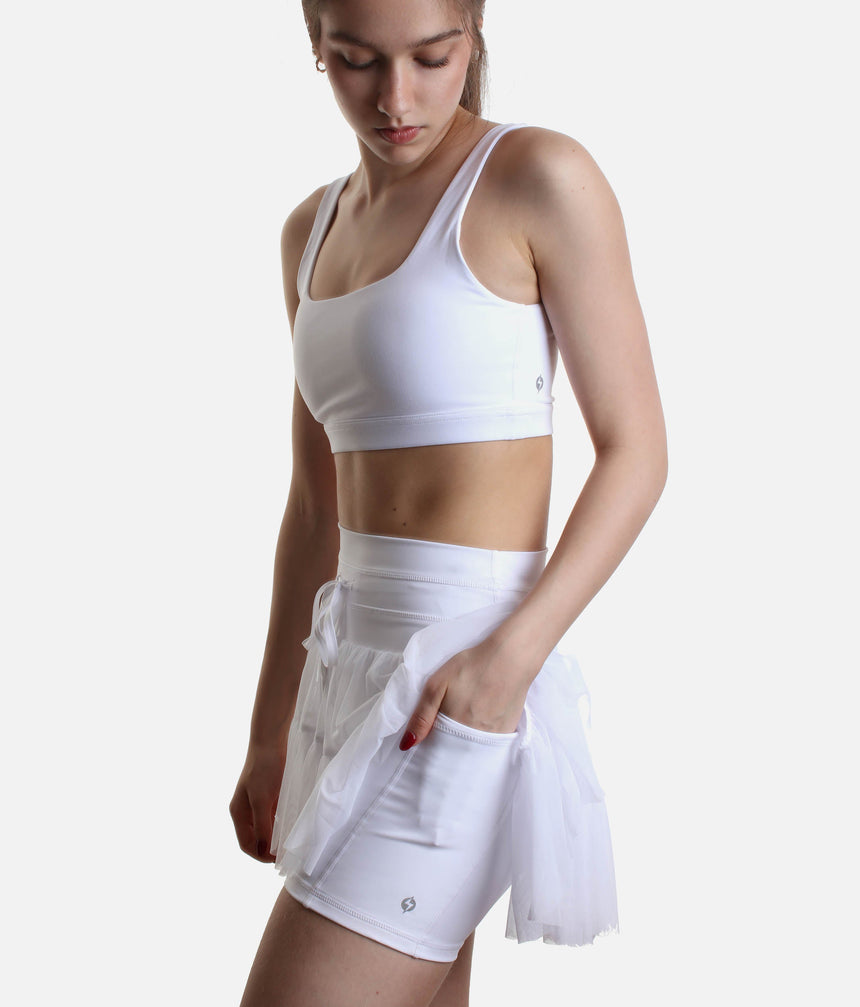 High-Waisted, Flowy Workout Skirt with Pockets - PIROUETTE SKORT