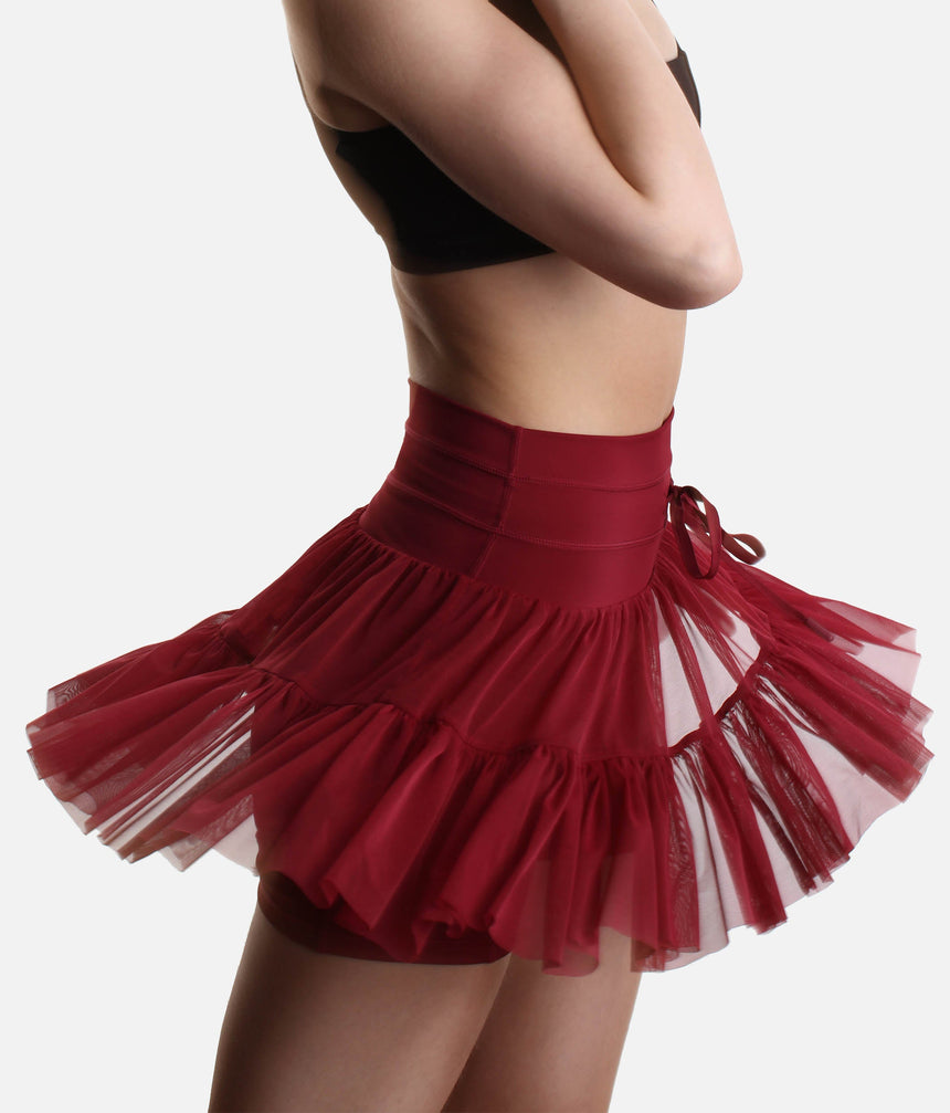 High-Waisted, Flowy Workout Skirt with Pockets - PIROUETTE SKORT