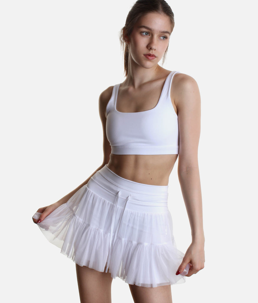 High-Waisted, Flowy Workout Skirt with Pockets - PIROUETTE SKORT