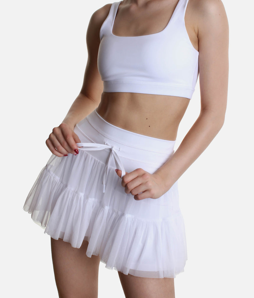High-Waisted, Flowy Workout Skirt with Pockets - PIROUETTE SKORT