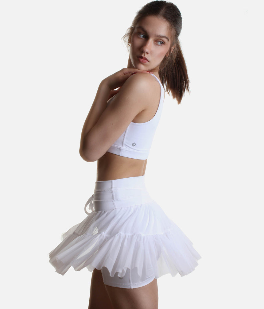 High-Waisted, Flowy Workout Skirt with Pockets - PIROUETTE SKORT