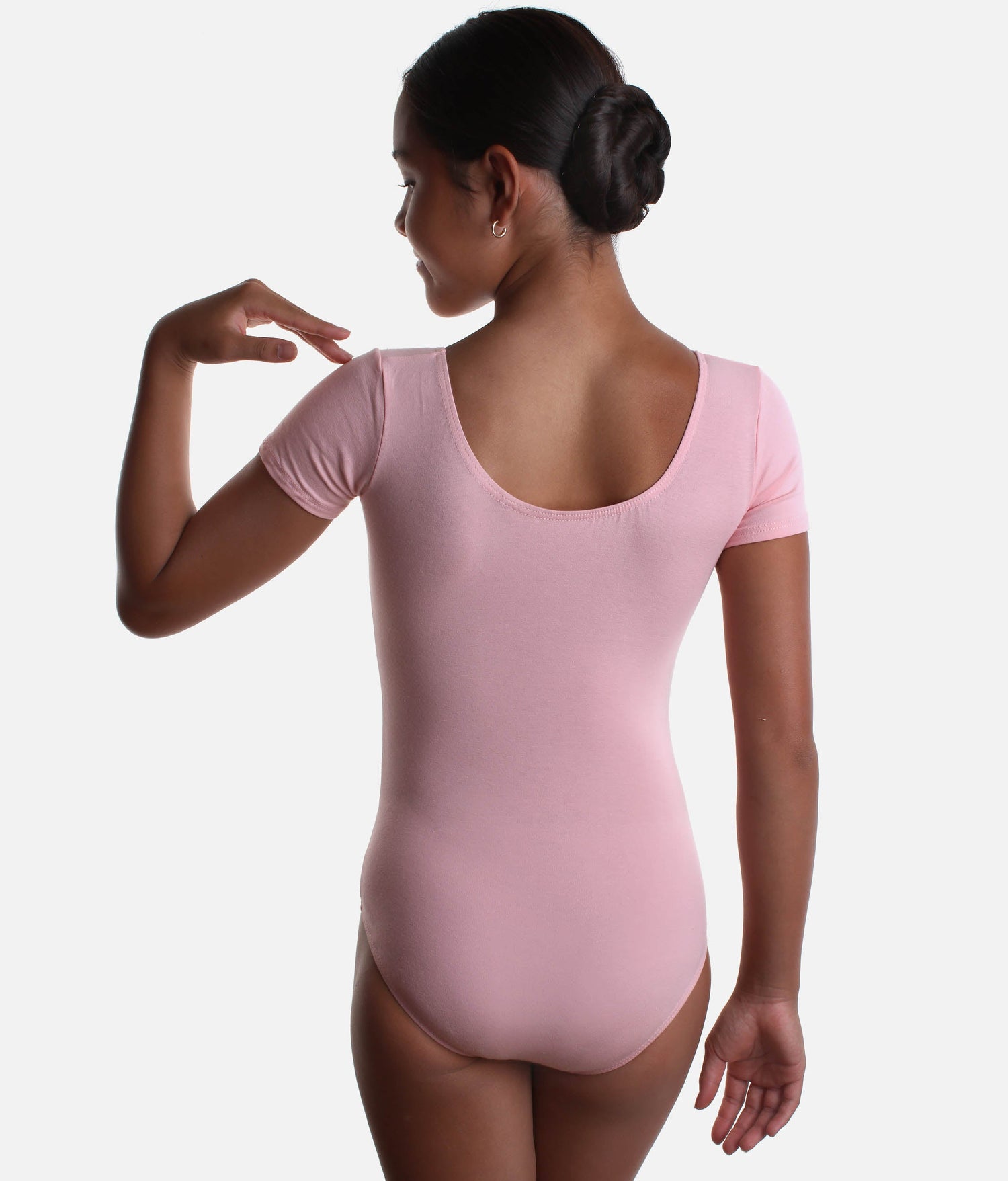 Girls Short Sleeved, Scoop Necked Leotard - PRIM