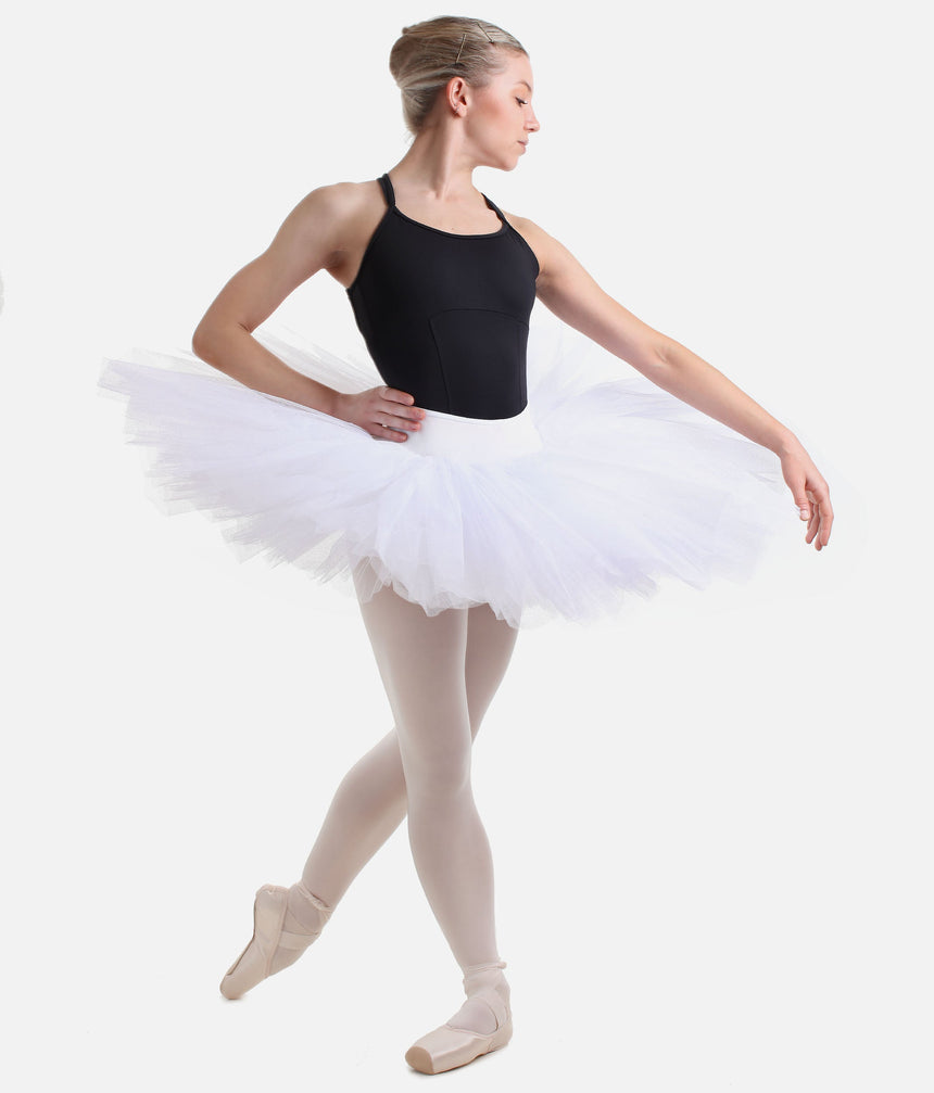 Belle Pancake Rehearsal Tutu Skirt with 6-Layer Firm Tulle & Built-In Trunk - R2921