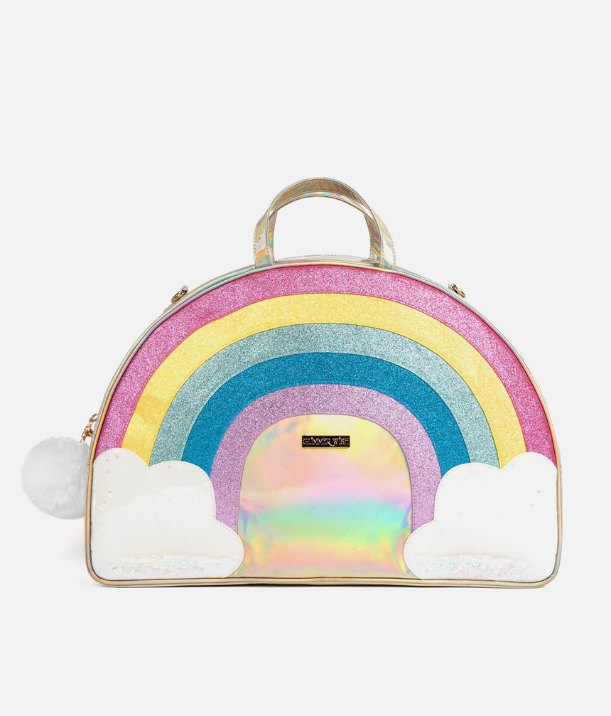 Rainbow Sparkly Dance & Travel Duffel - UNICORN OVERNIGHT BAG