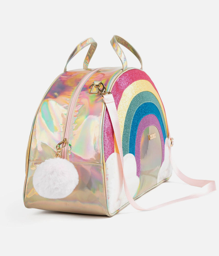 Rainbow Sparkly Dance & Travel Duffel - UNICORN OVERNIGHT BAG