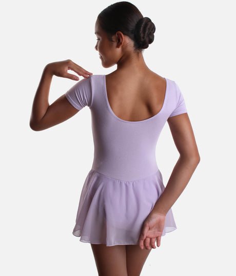 Girls Ballet Skirted Leotard with Cap Sleeves, RAD Exam Approved - REBECCA / FREYA