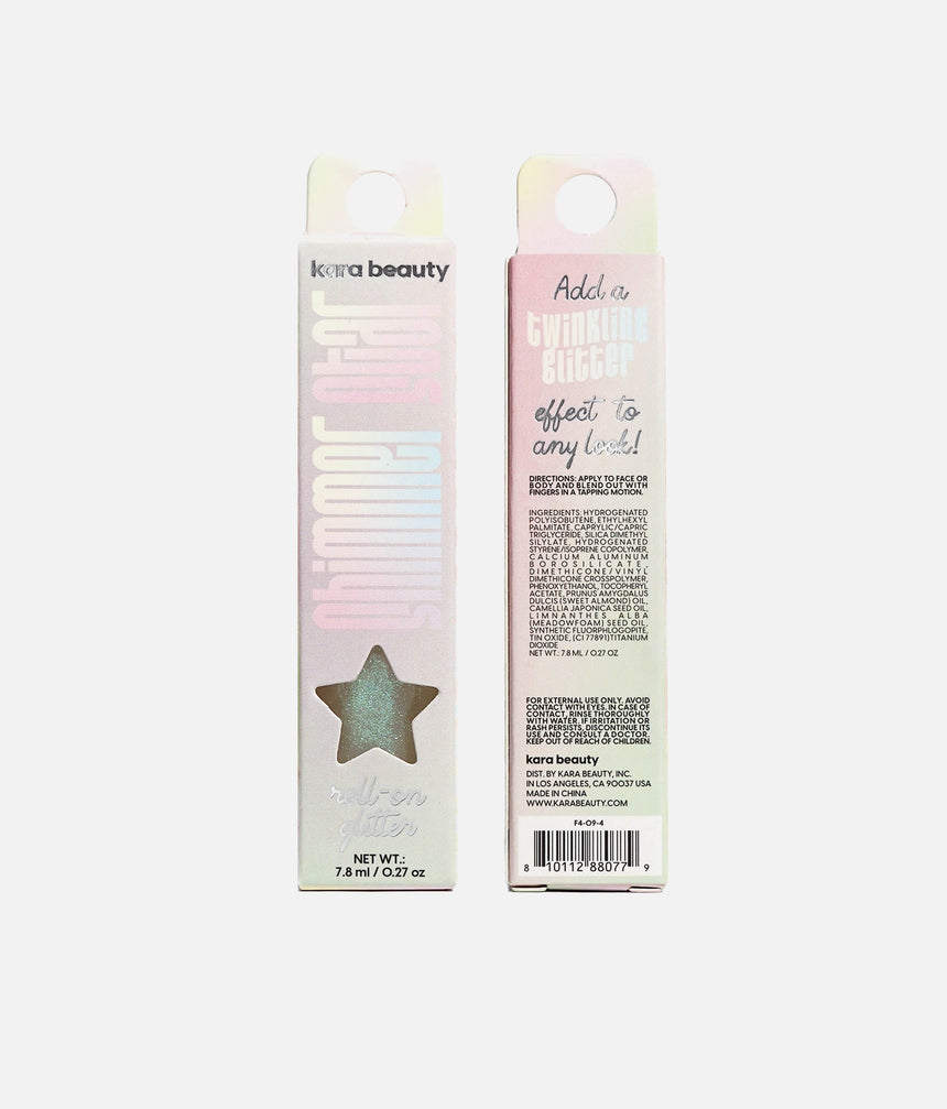 SHIMMER STAR ROLL-ON GLITTER, Lightweight Hydrating Face & Body - NOVA