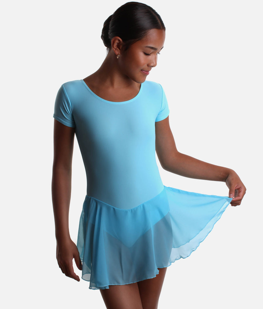 Girls Cap Sleeved Skirted Leotard - RV2383
