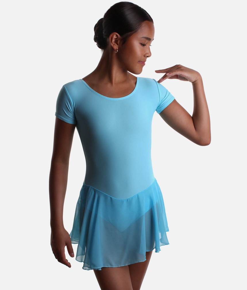 Girls Cap Sleeved Skirted Leotard - RV2383
