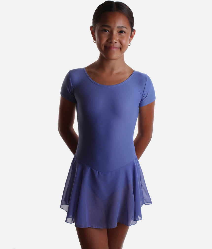 Girls Cap Sleeved Skirted Leotard - RV2383