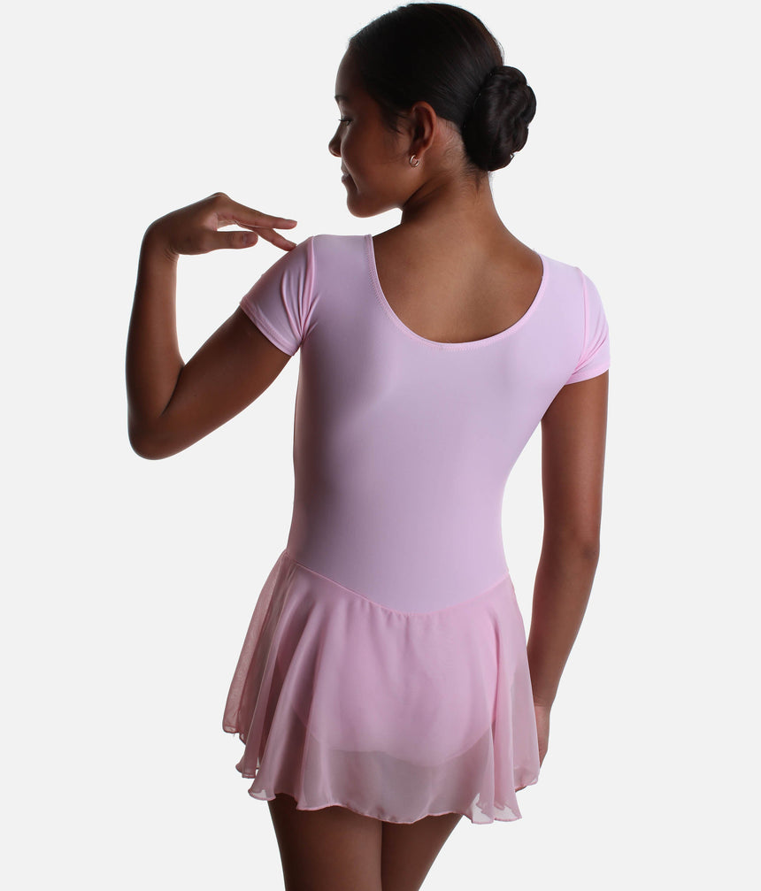 Girls Cap Sleeved Skirted Leotard - RV2383