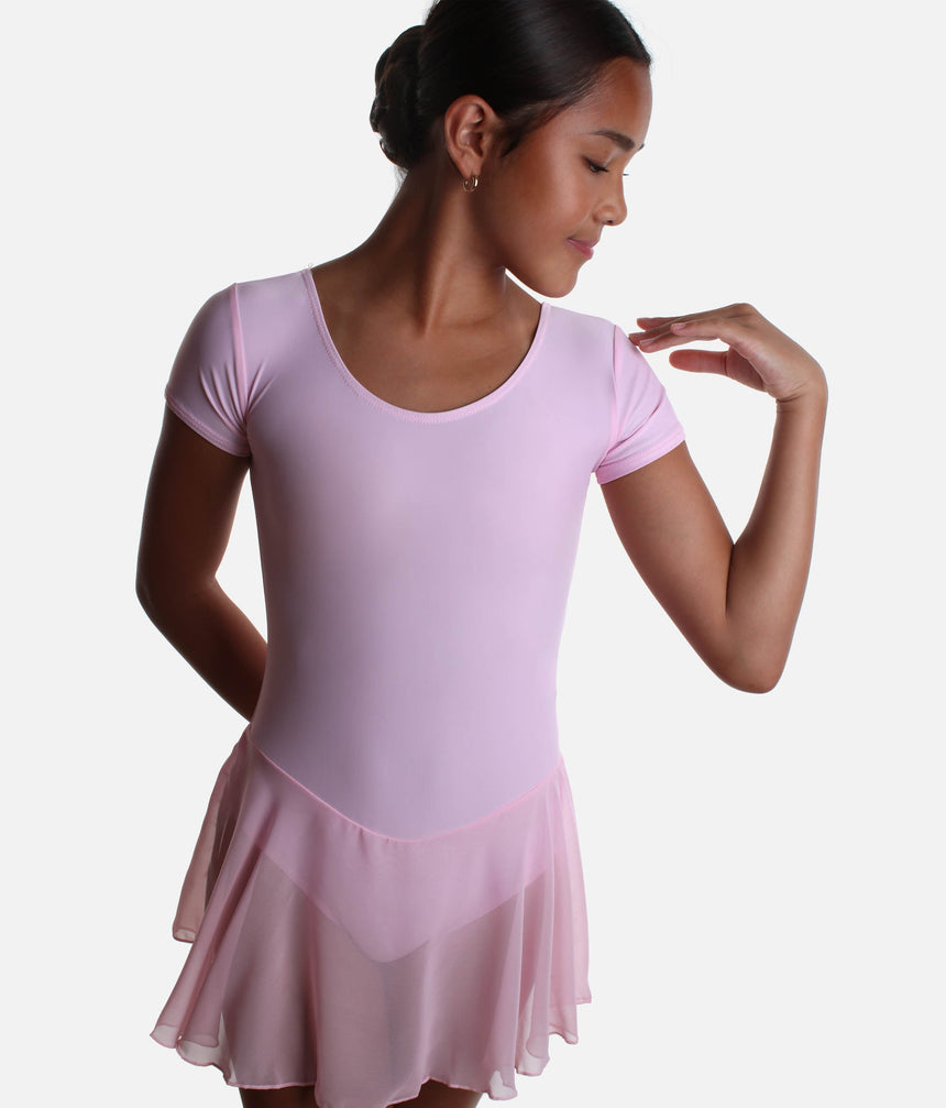 Girls Cap Sleeved Skirted Leotard - RV2383