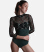 Long Sleeve Leotard with Moonlight Elegance, Icon Collection - SELENE DI