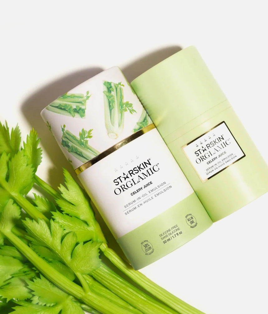 ORGLAMIC® Celery Juice SERUM-IN-OIL EMULSION, Hydrating Glow Treatment