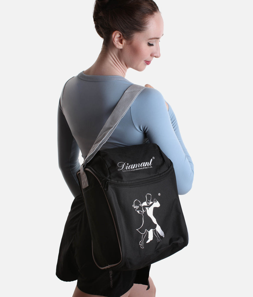 Dance Shoe Bag for 1–2 Pairs, Ballroom & Latin with Anti-Scratch Divider - 3984