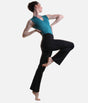 Flared Dance Pants with Wide Waistband, Soft & Flexible Fit - SL203