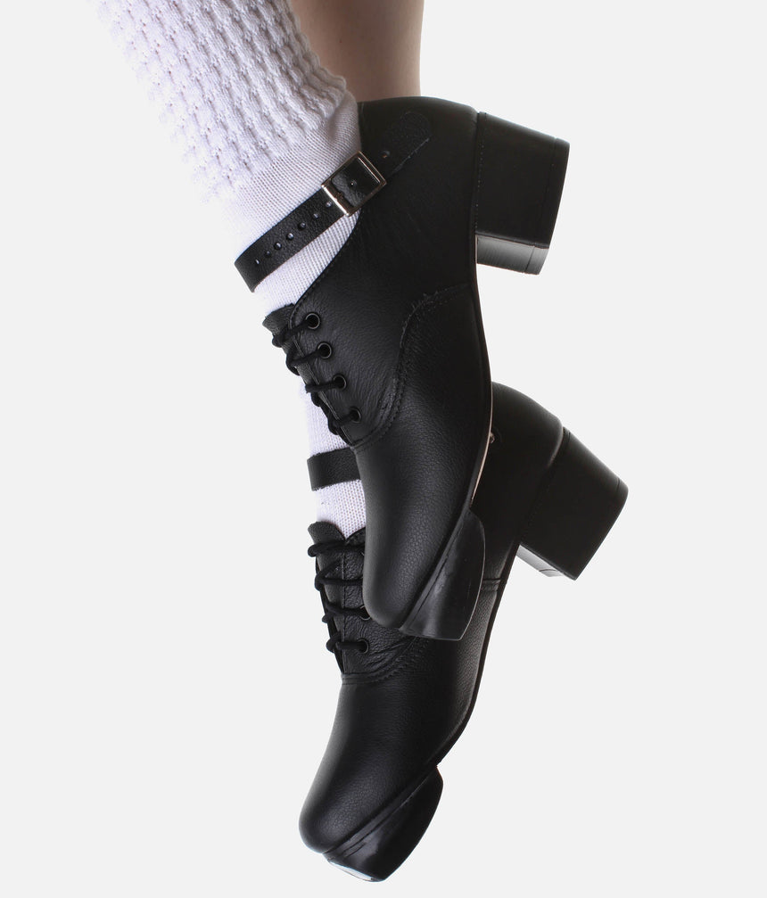 Featherflexi Core Jig Shoes, Beginner to Inter Irish Dancing Hard Shoe - GL50