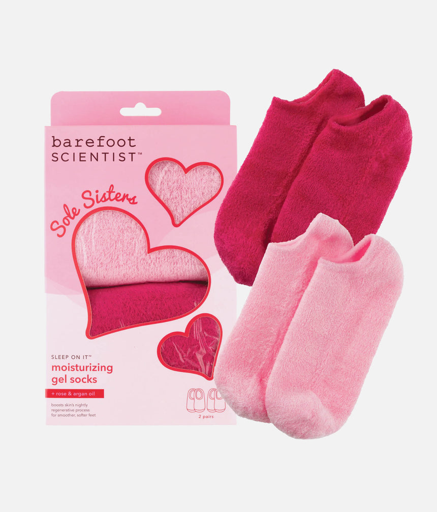 Sleep On It Moisturizing Gel Socks, 2 Pairs for Cracked Heels & Dry Feet - SOLE SISTERS SET