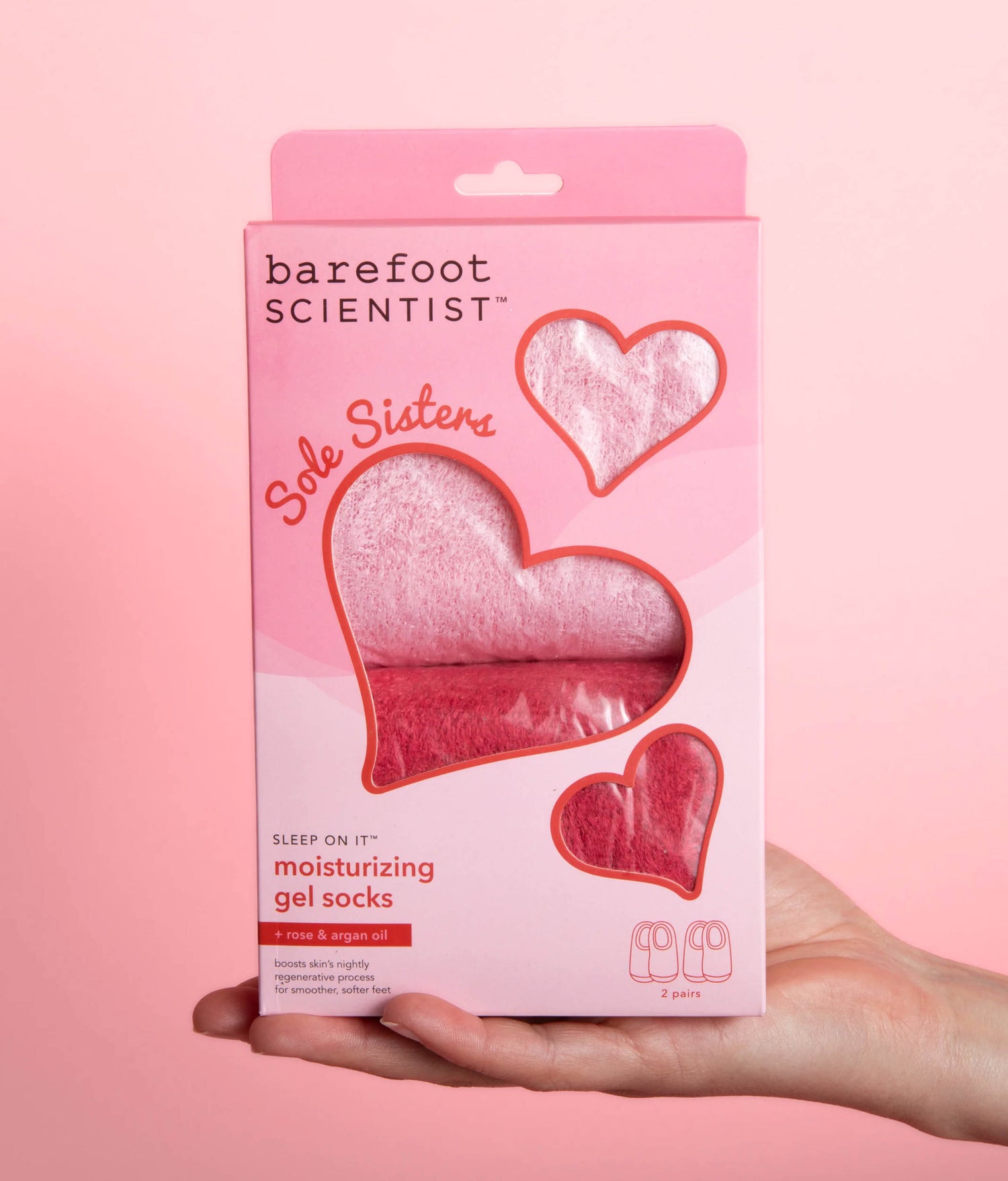 Sleep On It Moisturizing Gel Socks, 2 Pairs for Cracked Heels & Dry Feet - SOLE SISTERS SET