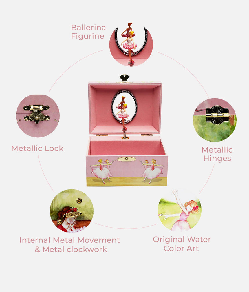 SMALL MUSIC JEWELLRY BOX - Ballet Themed Gift for Girls