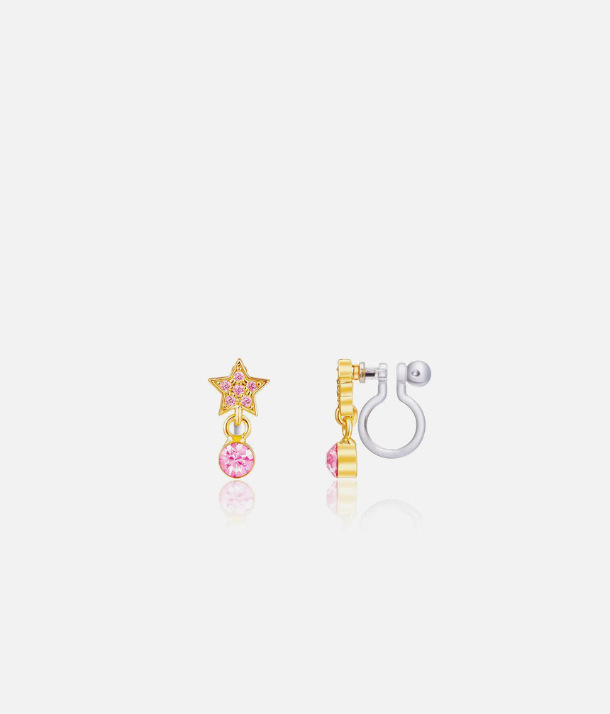 CLIP ON Earrings for Non-Pierced Ears - Little Luxe Star Drop