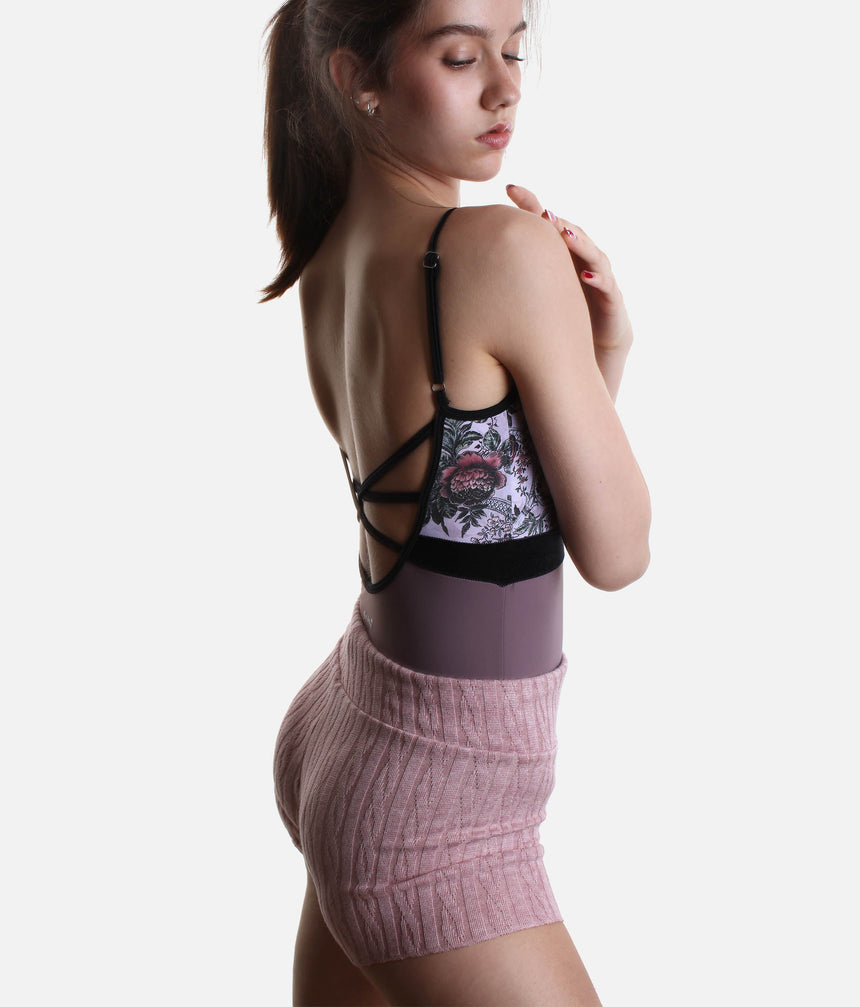Thelma Knit Dance Shorts, High Waist Warm-Up for Ballet Dancers - DA5031