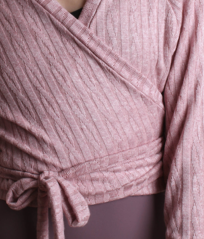 Hooded Wrap Sweater, Ultra Soft Ballet Warm-Up Top for Dancers - THEODORA