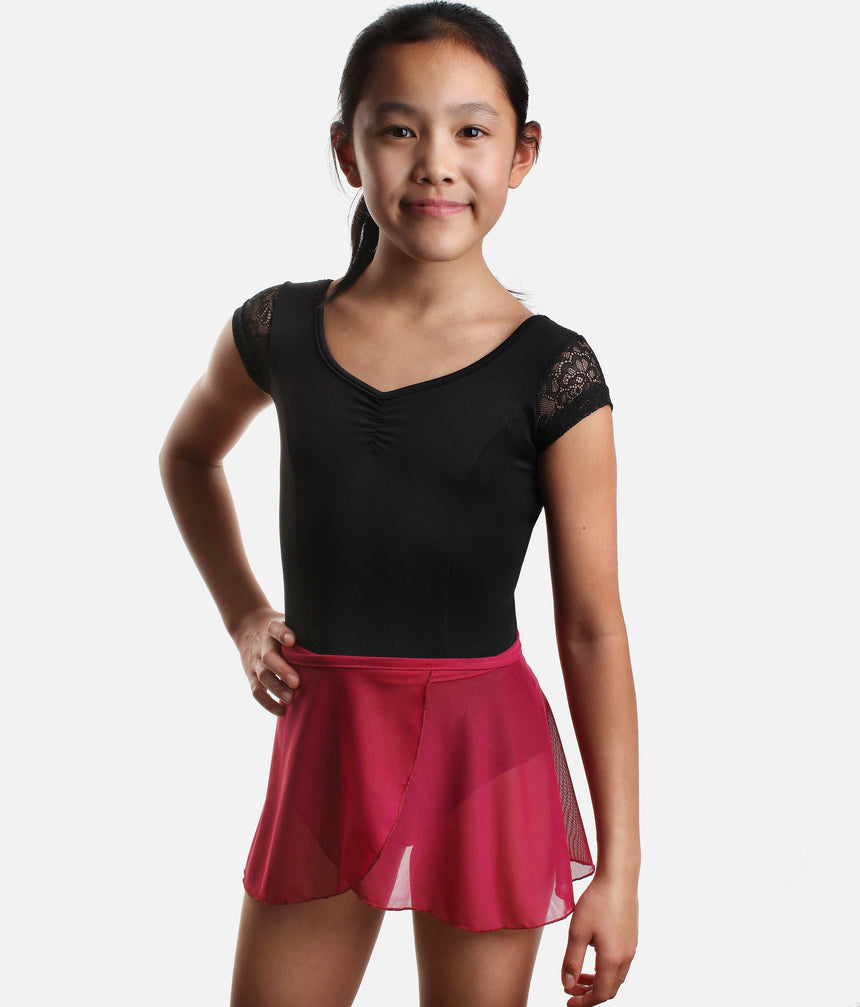 Elegant Wrap Ballet Skirt, Youth Dancewear - TOMOMI