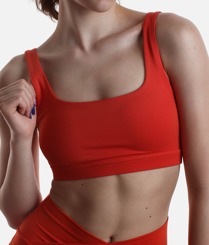 Minimalist Square Neck Sports Bra for Yoga & Pilates - TONE BRA