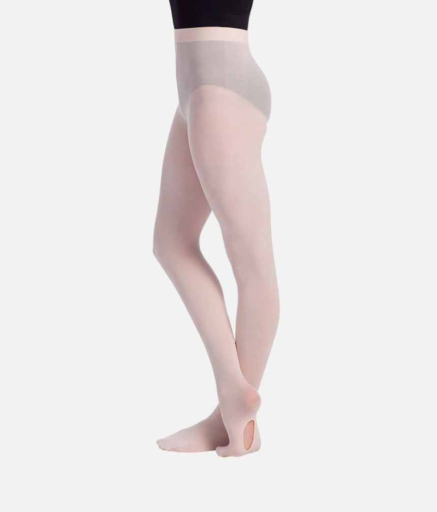 Convertible Dance Tights, Ballet & Pointe Friendly with Matte Look - TS82