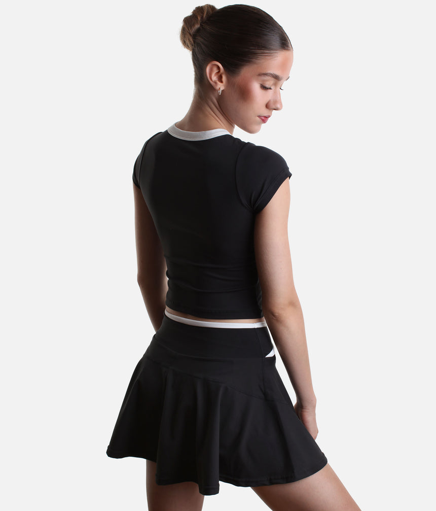 Hourglass Twirl Skort • Crisscross Skort with Pockets