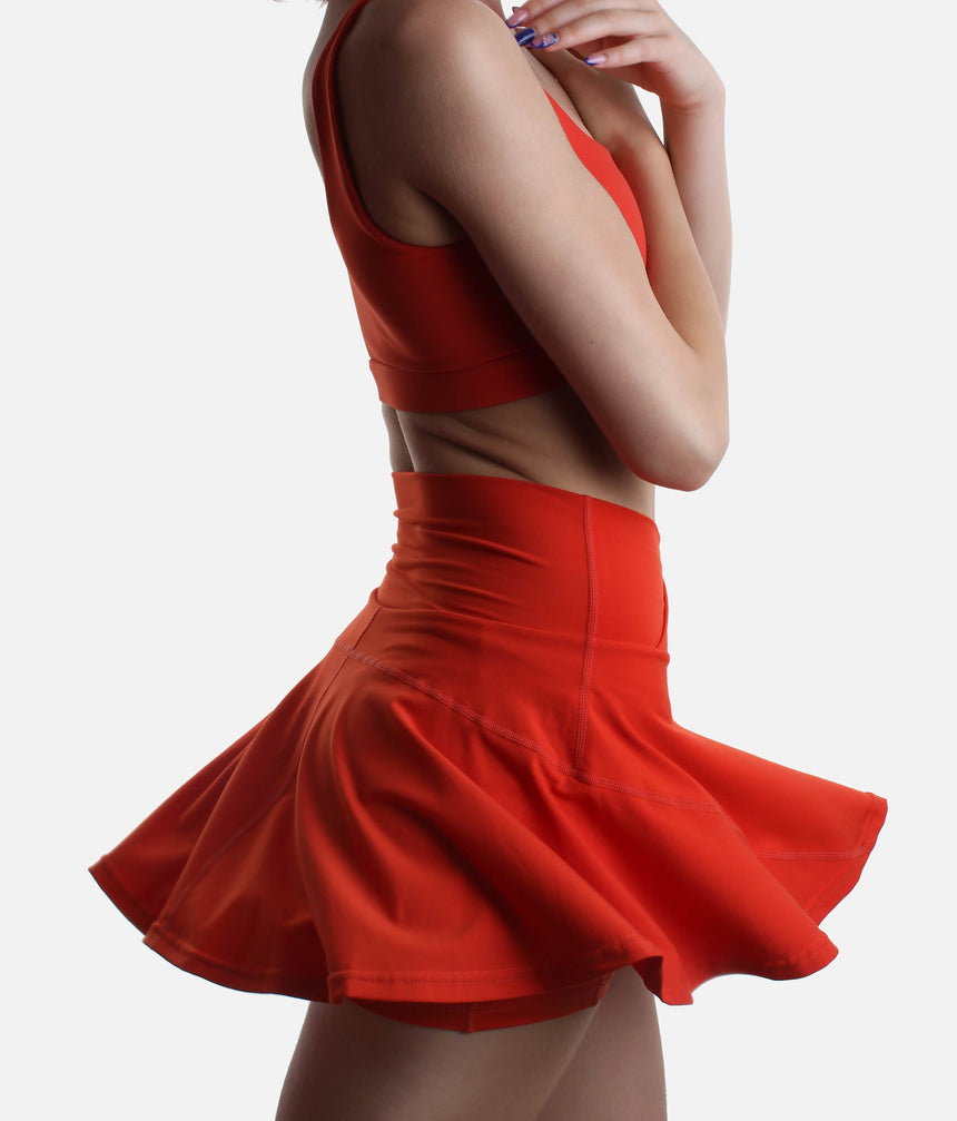 HOURGLASS Twirl Skort, Crisscross High-waisted Design