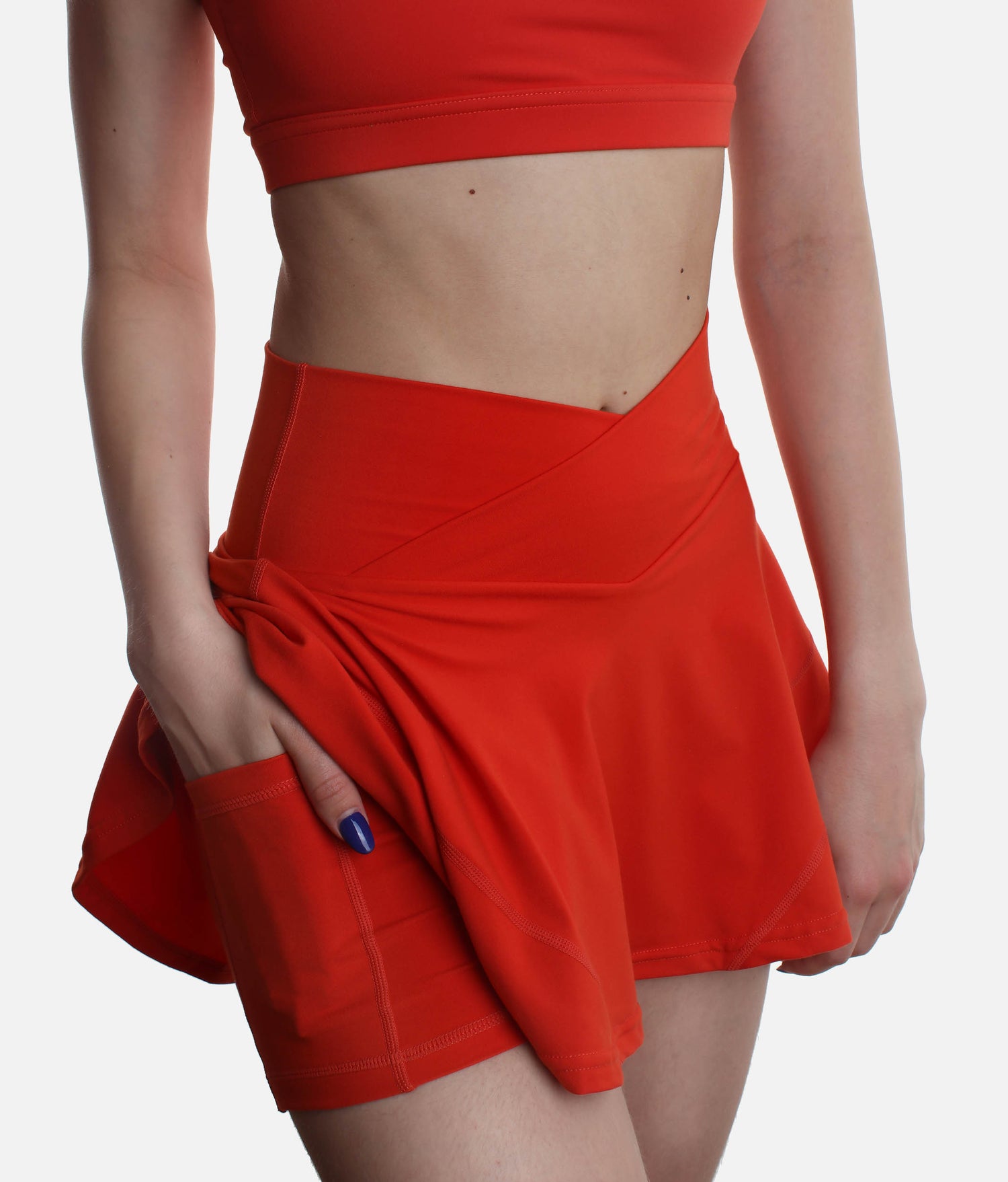 HOURGLASS Twirl Skort, Crisscross High-waisted Design