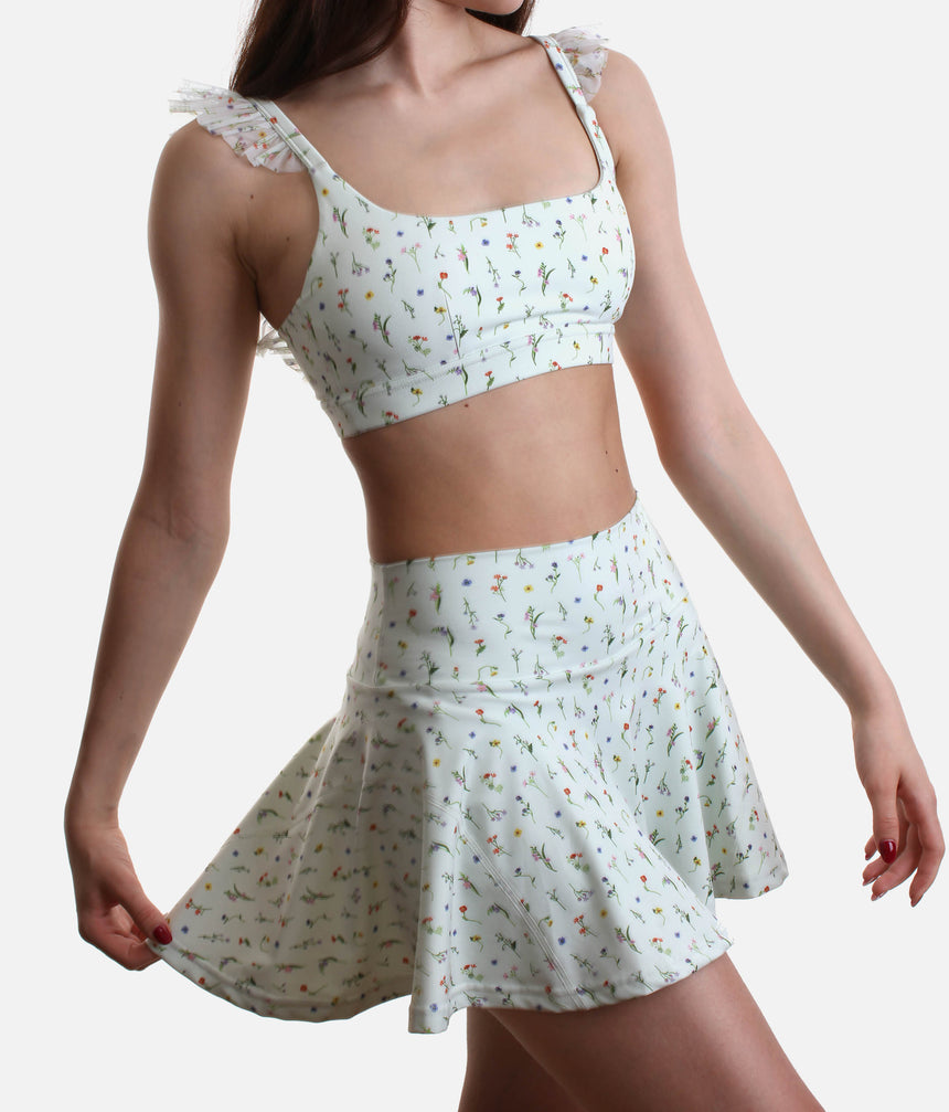 High-Waisted Twirl Skort – Activewear with 2-Pocket Inner Shorts