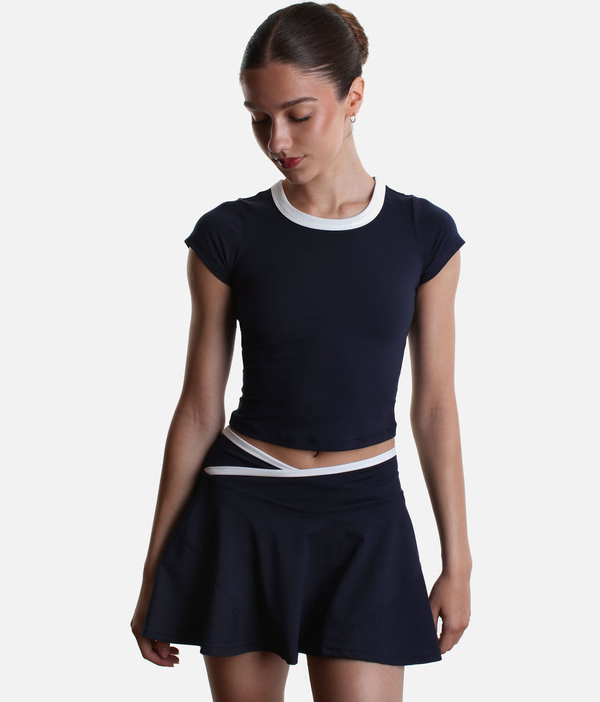 Hourglass Twirl Skort • Crisscross Skort with Pockets