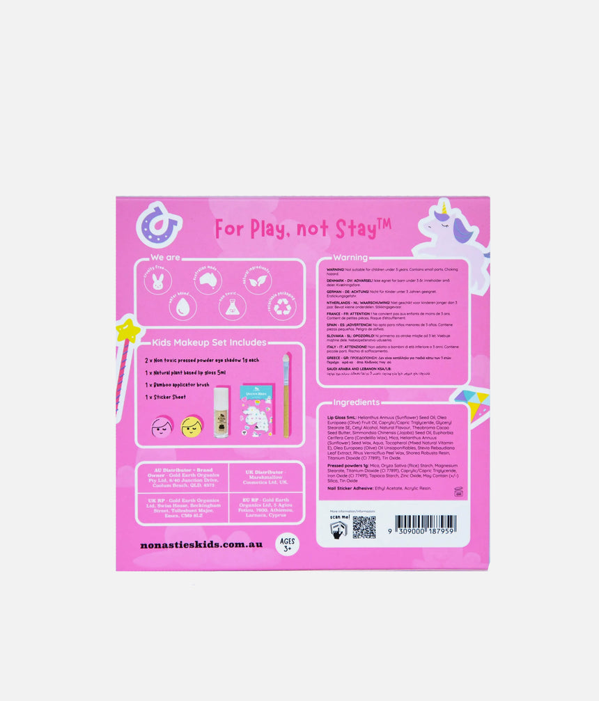 UNICORN MAGIC Kids Makeup Gift Set, Natural, Safe & Eco-Friendly