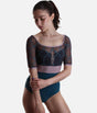 Elegant Ballet Leotard with Low Back and Sweetheart Neckline - VITTORIA GL
