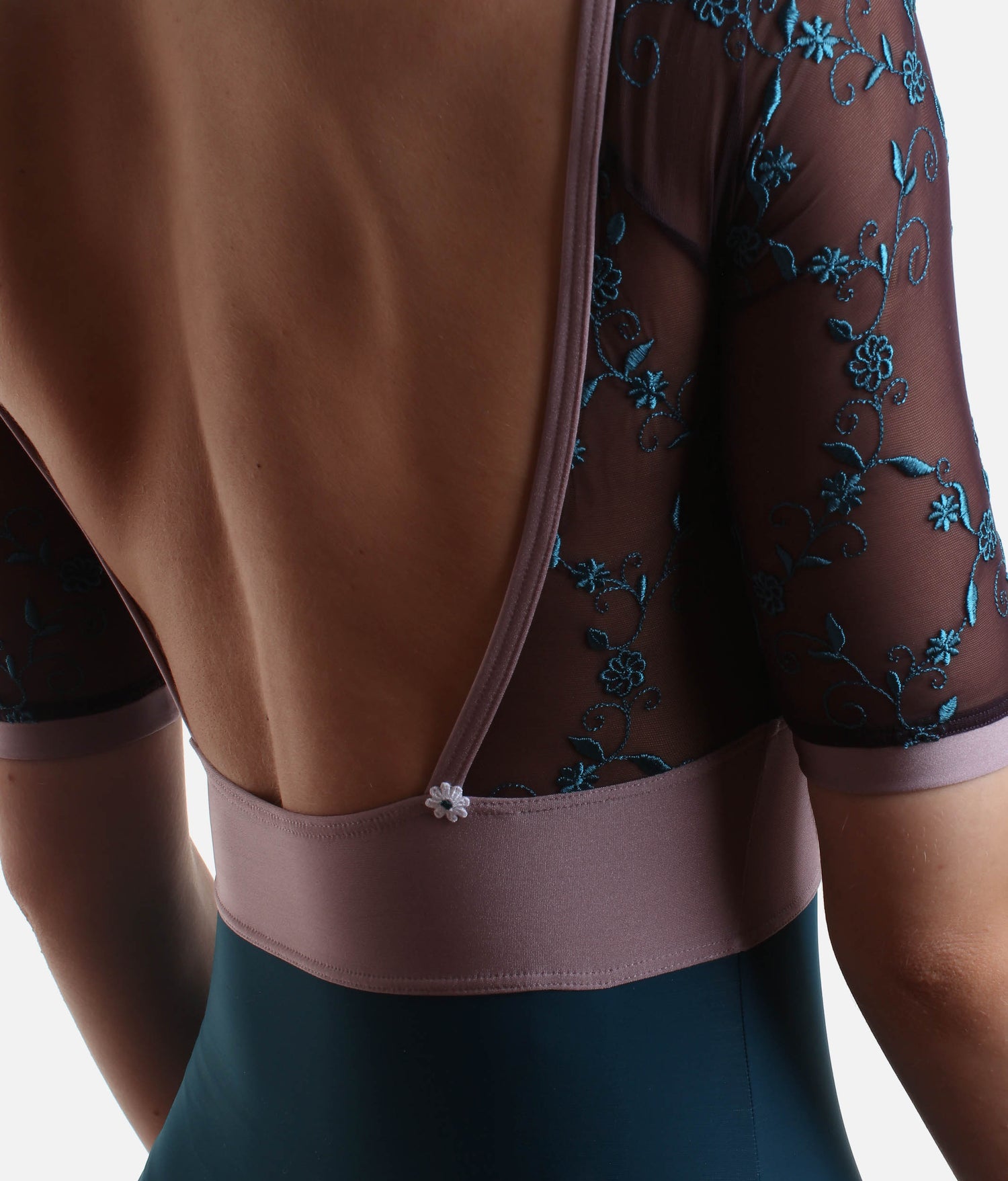 Elegant Ballet Leotard with Low Back and Sweetheart Neckline - VITTORIA GL