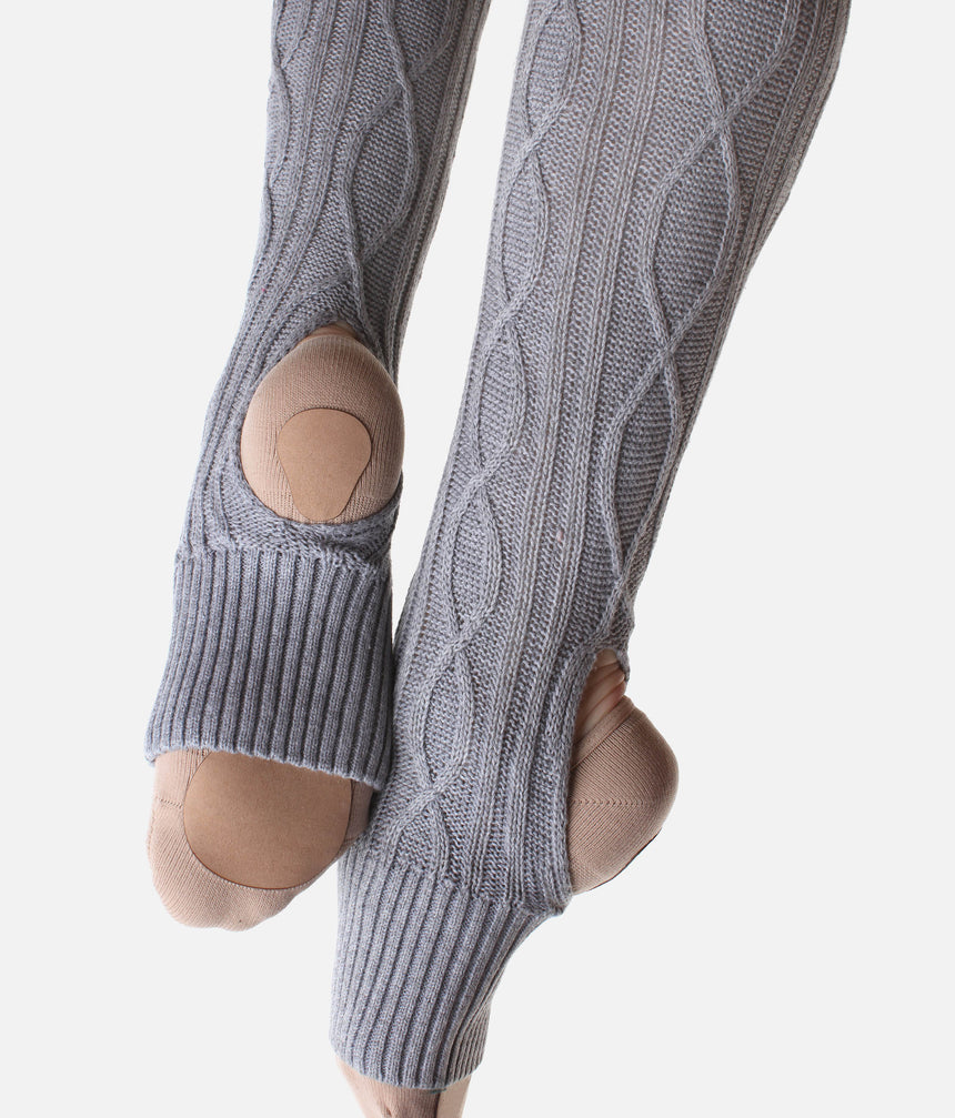 Elsa Knit Legwarmers, Thigh High Ballet Warmups for Dancers - W11002