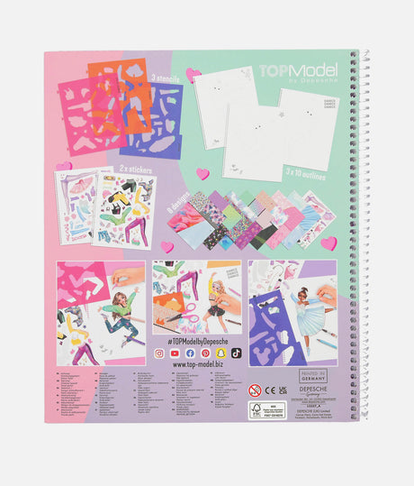 TOPModel DANCE Colouring Book - 0012227