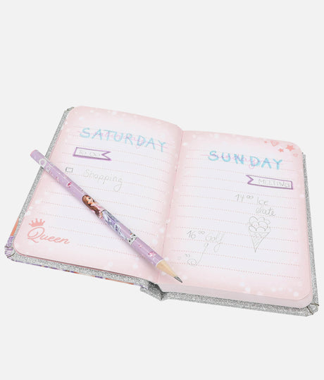 Notebook & Pencil GLIITTER QUEEN - 0012645